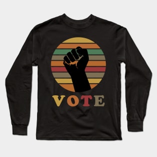 Vote Gift Vintage Retro Election 2020 Long Sleeve T-Shirt
